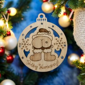 Mikulás popó karácsonyfadísz