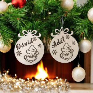 Grinch mintás karácsonyfadísz