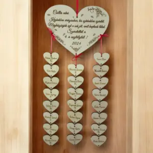 Szív alakú Búcsúajándék Óvónőknek és Dajkáknak