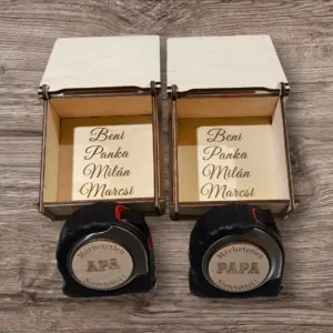 Mérheteten szeretettel mérőszalag díszdobozzal