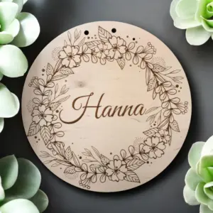 Fából Készült Személyre Szabható Ajtódísz