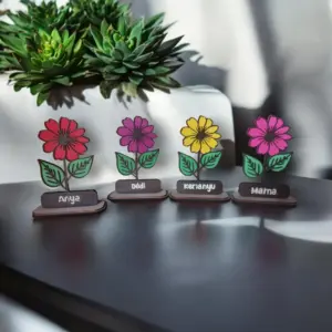 Névre szóló színes virágok