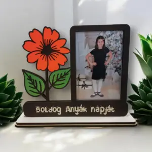 Anyák napi fotótartó virág