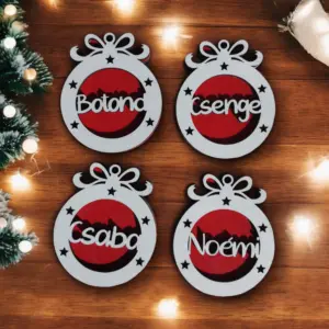 Névre szóló karácsonyfadísz
