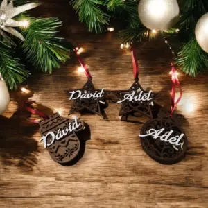 Névre szóló Karácsonyfadíszek