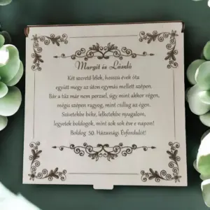 Gravírozott órákhoz díszdoboz