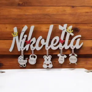 Névtábla gyerekszobába