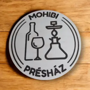 Céges ajtó dekor tábla