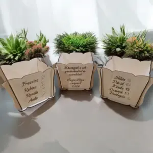 Gravírozott Virágtartó Óvónőknek és Dajkáknak Búcsúajándék Év Végére