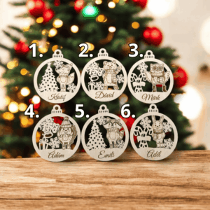 Állatfigurás karácsonyfadíszek